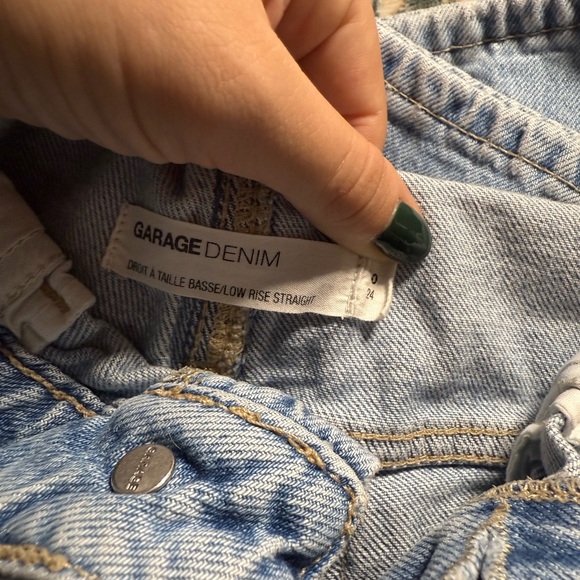 Garage Sky Blue Straight Leg Jeans - Picture 3 of 4